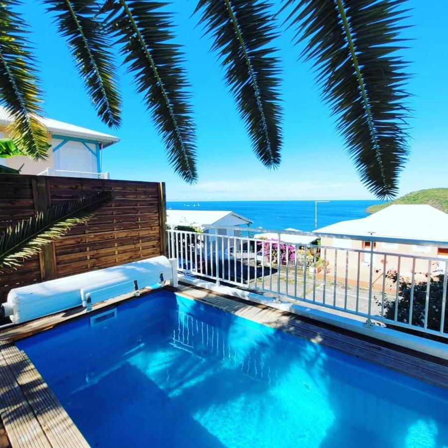 Rose Phœnix rez-de-jardin piscine et vue mer Les Anses-d'Arlets Exterior foto